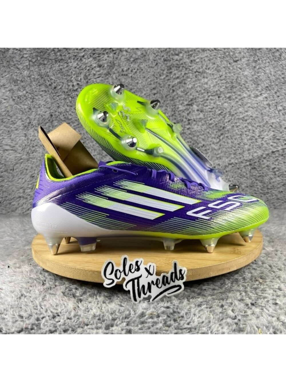 Adidas F50 Elite SG Soccer Radiant Blaze Pack Size 7.5 Men Purple JH7633